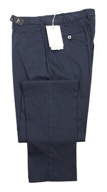 Torin Opificio Mens Pants 36 fits 35 Navy Chino Flat Front Modern Cotton Silk